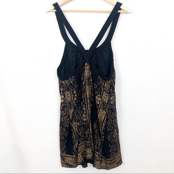 UO ecote mini dress gold and black size medium - Picture 6 of 9